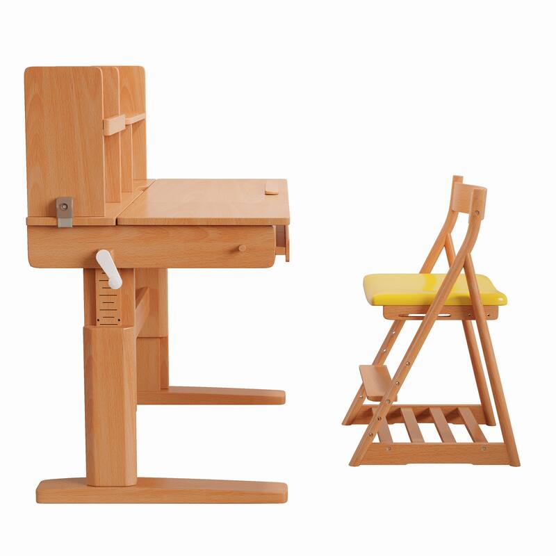 Adjustable Ergonomic Kids Chair, Beech Wood Study Chair for Desk Use