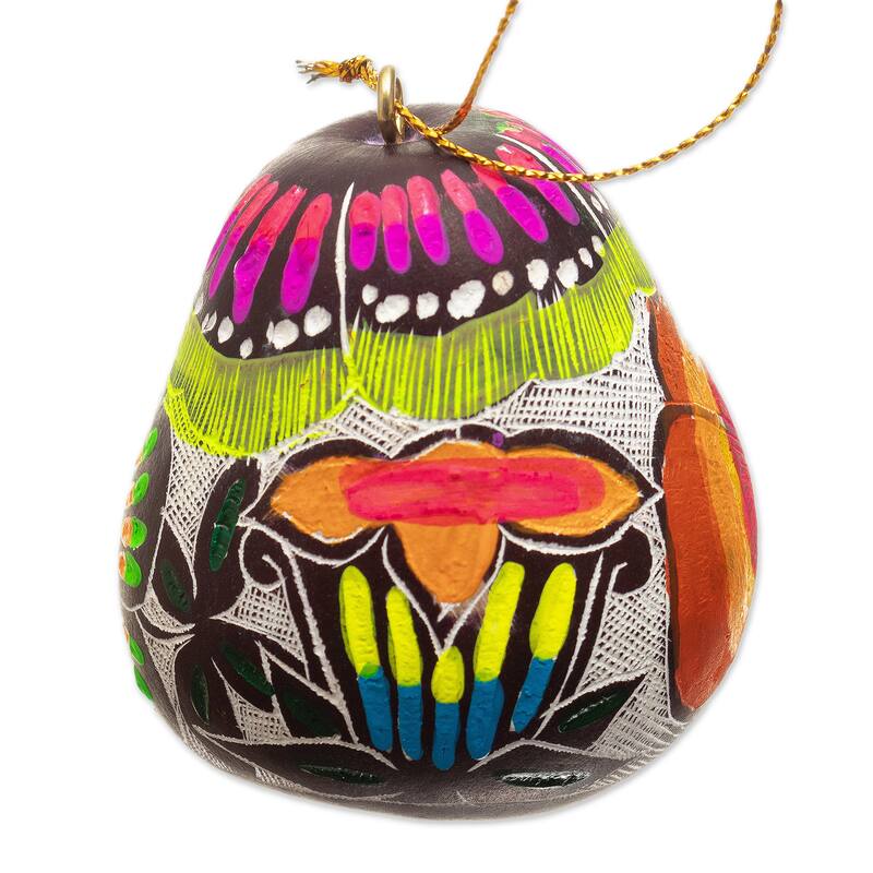Novica Handmade Colorful Beauties Gourd Ornaments (Pair)