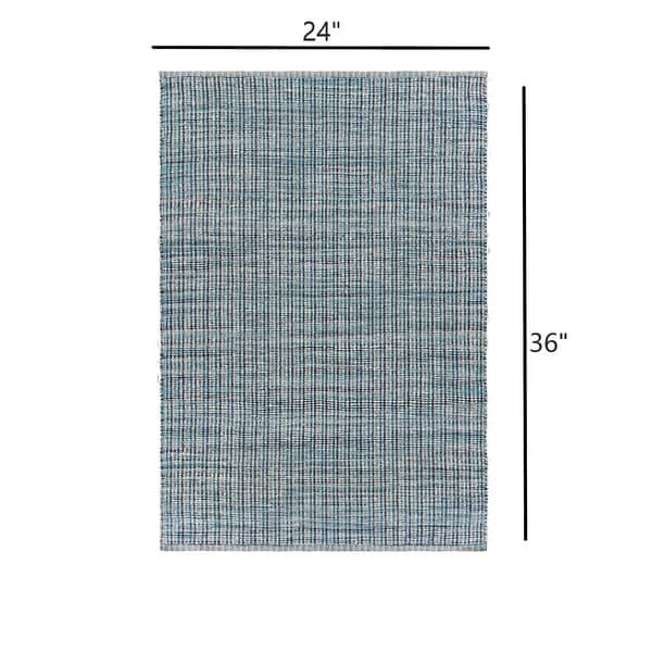 Classic Blue Jute Scatter Rug - Bed Bath & Beyond - 34736896