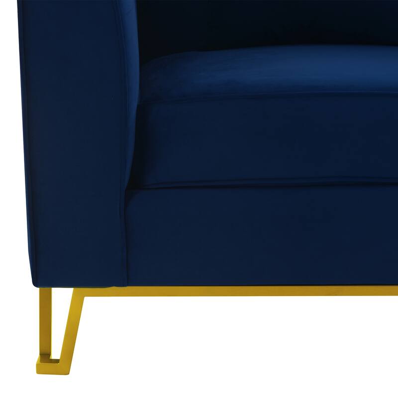 Everest Velvet Upholstered Sofa Accent Chair