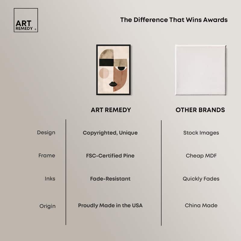 Face Moderne I Canvas by Art Remedy