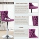 preview thumbnail 36 of 76, Swivel Velvet Bar Stools Sliver Pesdestal (Set of 6)