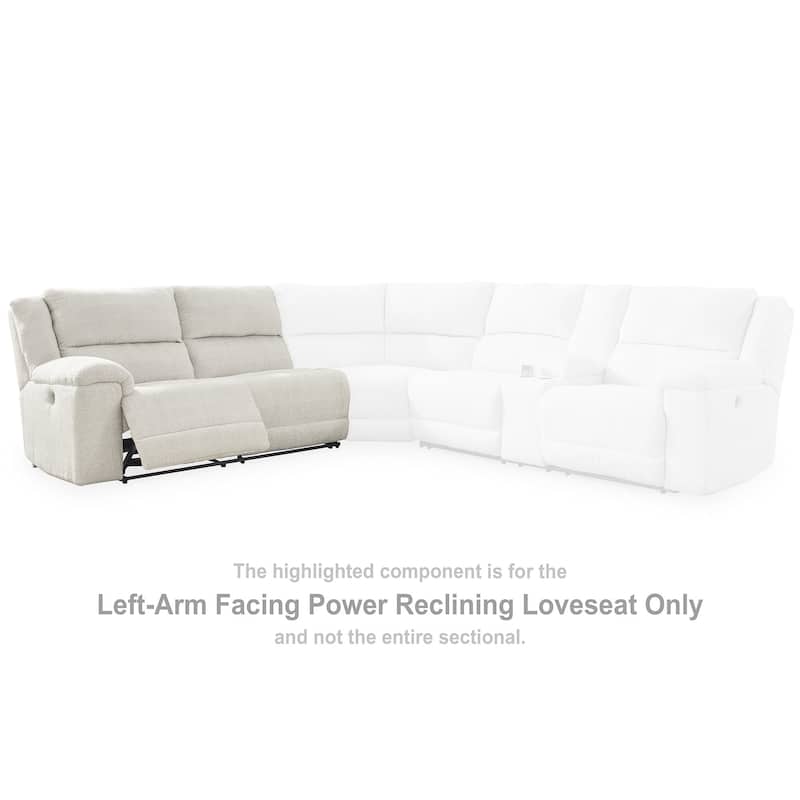 Signature Design by Ashley Keensburg White 3-Piece Power Reclining Sectional