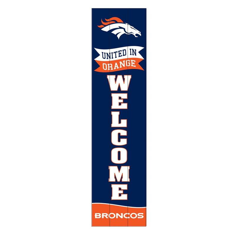 47" Porch Leaner Welcome Wall Sign, Denver Broncos