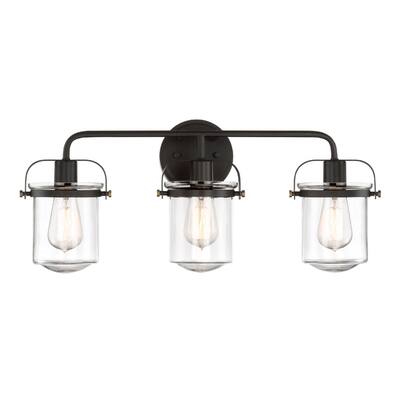 Designers Fountain Jaxon 3 Light 24" Wide Bathroom Vanity Light with