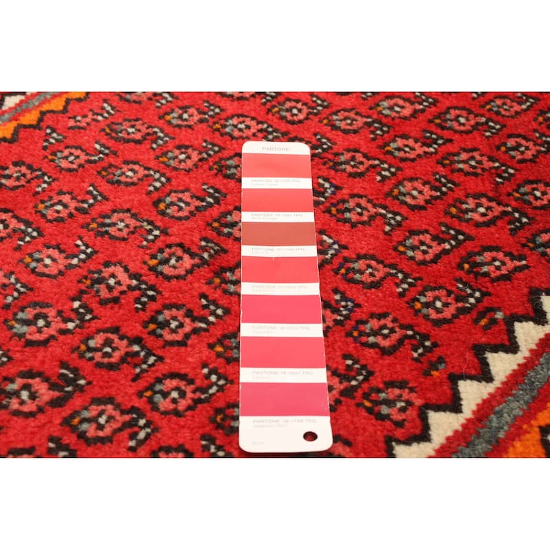 ECARPETGALLERY Hand-knotted Andelz Red Wool Rug - 4'5 x 6'6