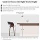 preview thumbnail 68 of 186, 26"/29" Faux Leather Swivel Bar Stools, Wood Counter Stool