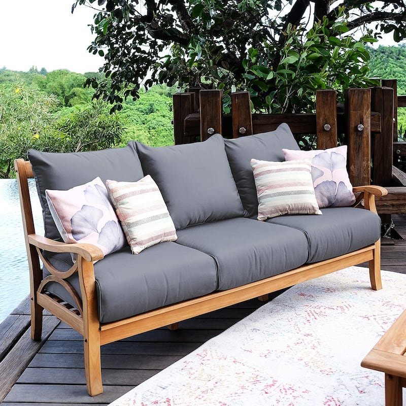 Cambridge Casual Lowell 5-piece Teak Wood Outdoor Conversation Set