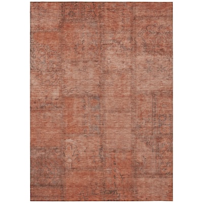 HomeRoots Patchwork Transitional Rectangle Outdoor Rug
