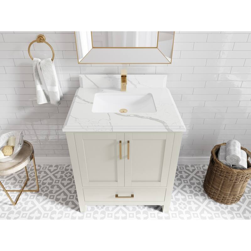 Willow Collections 30 in. W x 22 in. D Malibu Single Sink Bathroom Vanity with Countertop