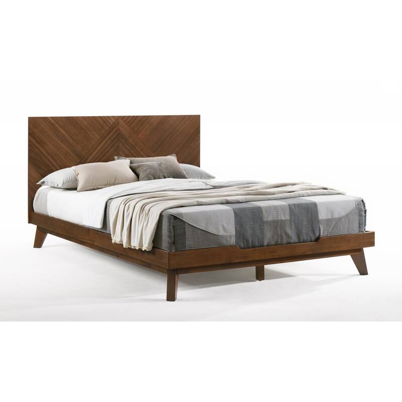 HomeRoots Brown Wood Queen Bed Frame