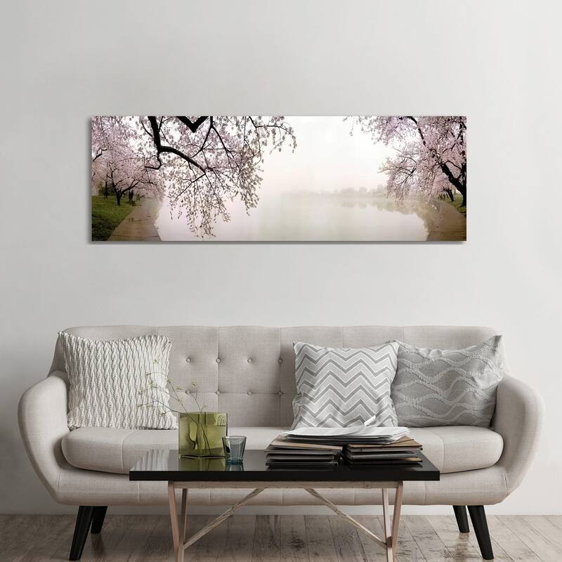 iCanvas "Cherry blossoms at the lakesideWashington DC, USA" by Panoramic Images Canvas Print