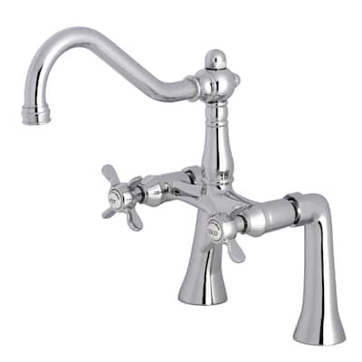 Kingston Brass Essex 7 in. Center Deck Mount Clawfoot Tub Faucet