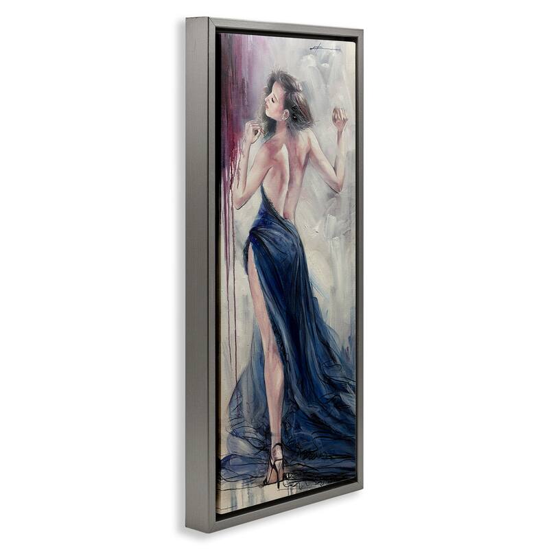 Stupell Trendy Elegance Visage Framed Floater Canvas Wall Art Design By Lucille Lee