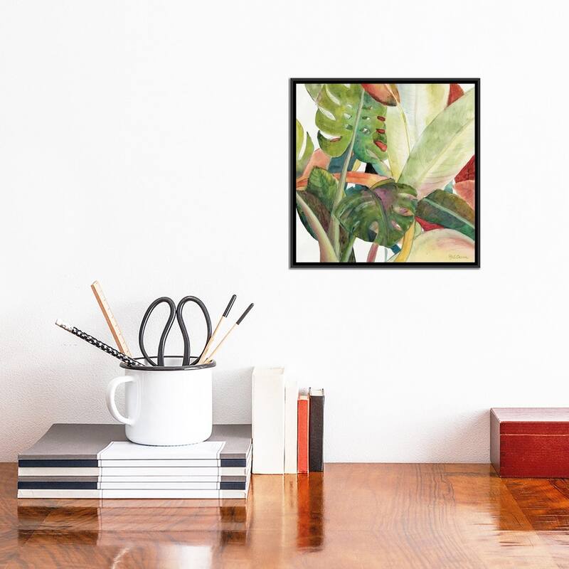 iCanvas "Tropical Lush Garden square I" by Marie Elaine Cusson Framed Canvas Print