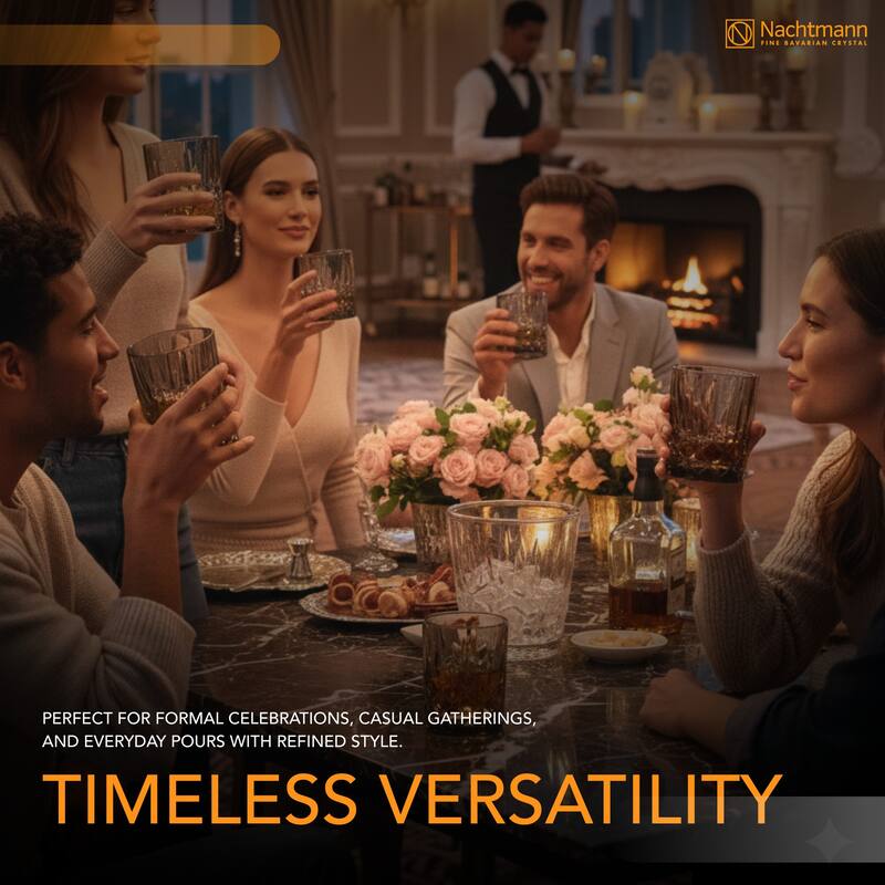 Nachtmann Set of 2 Noblesse Fine Glass Whiskey Tumblers