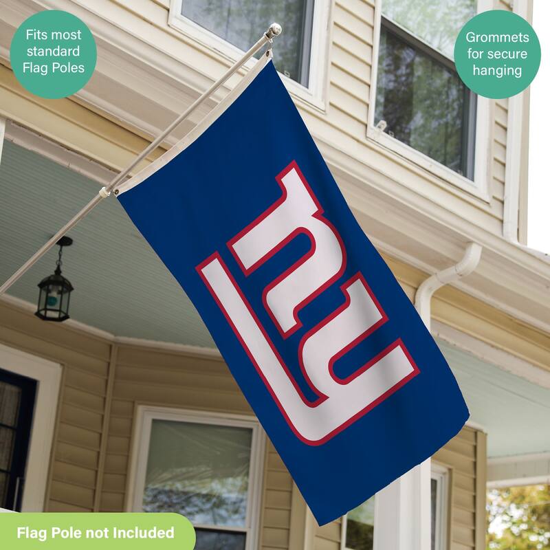 New York Giants Single Sided Flag w/ 2 Grommets, 3'x5'