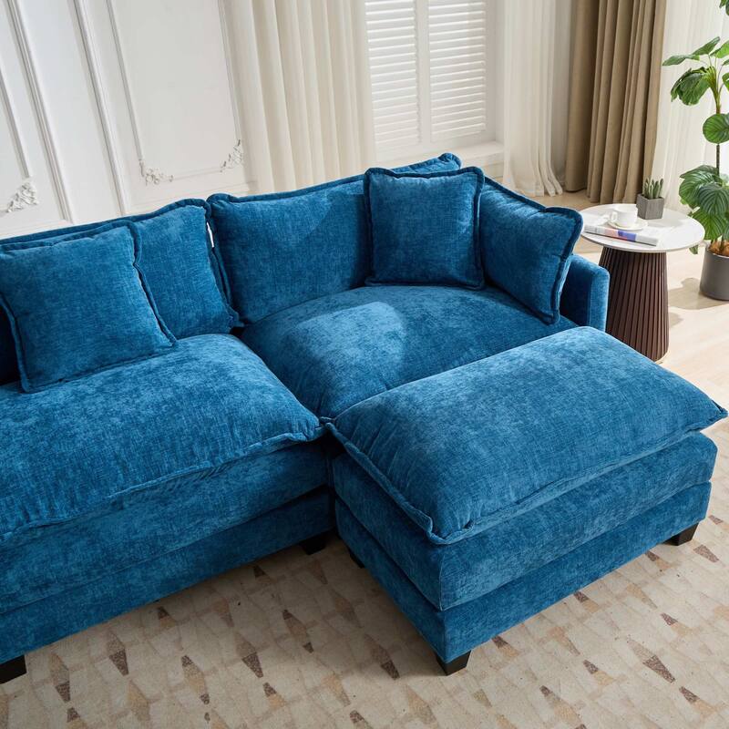 Cloud Sofa Armrests only, Sectional Couch, for Living Room Bedroom and Apartment, Comfy Double Layer Upholstered Seat Cushion