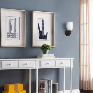 Lydia Matte Black Dimmable 1-Light Wall Sconce - Matte Black