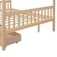 preview thumbnail 16 of 58, Wooden House Bed with 2 Drawers, Headboard & Footboard