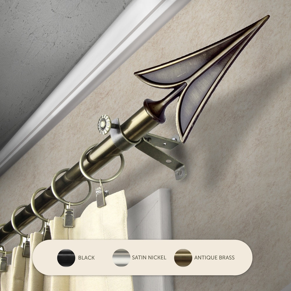 InStyleDesign Alpha Adjustable Curtain Rod 13/16 inch dia.