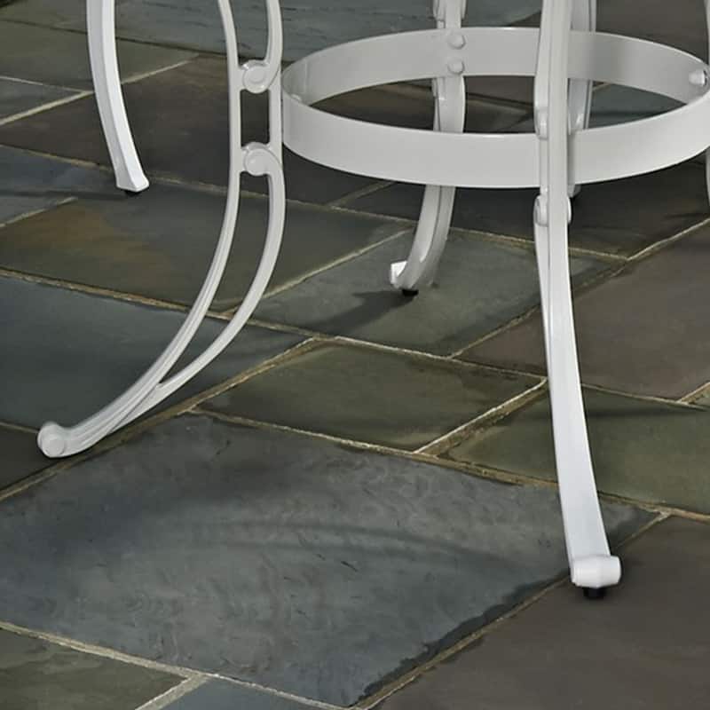 Sanibel White 5 Piece Outdoor Dining Set - N/A
