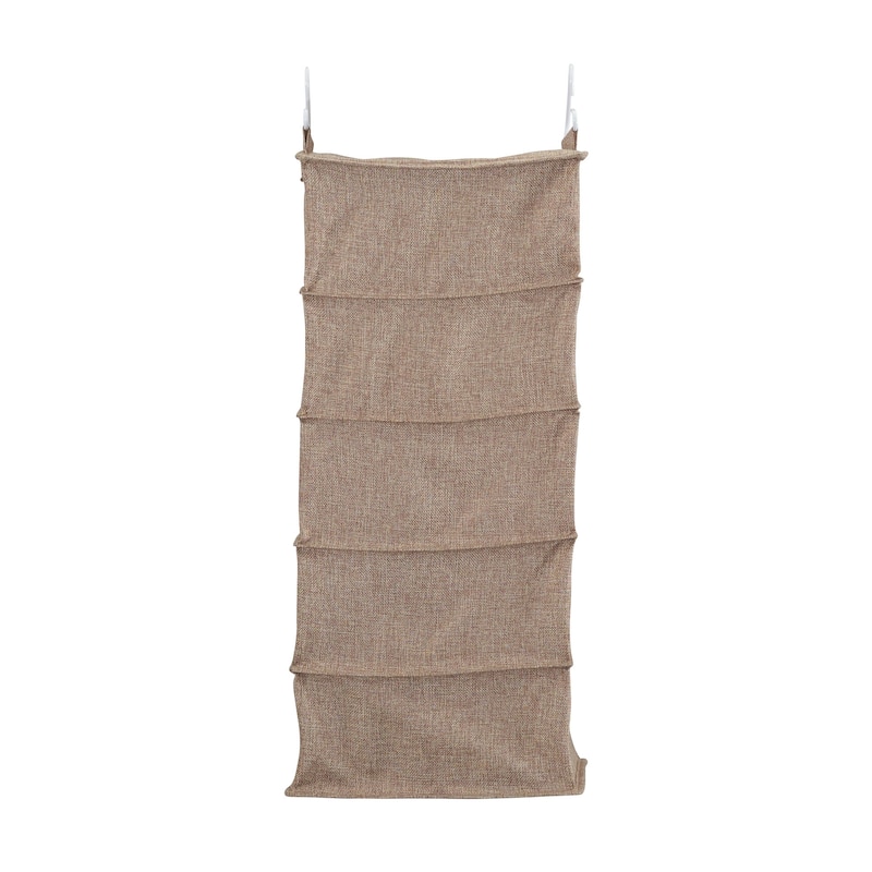 Household Essentials 10-Pocket Blended Canvas Hanging Shoe Organizer