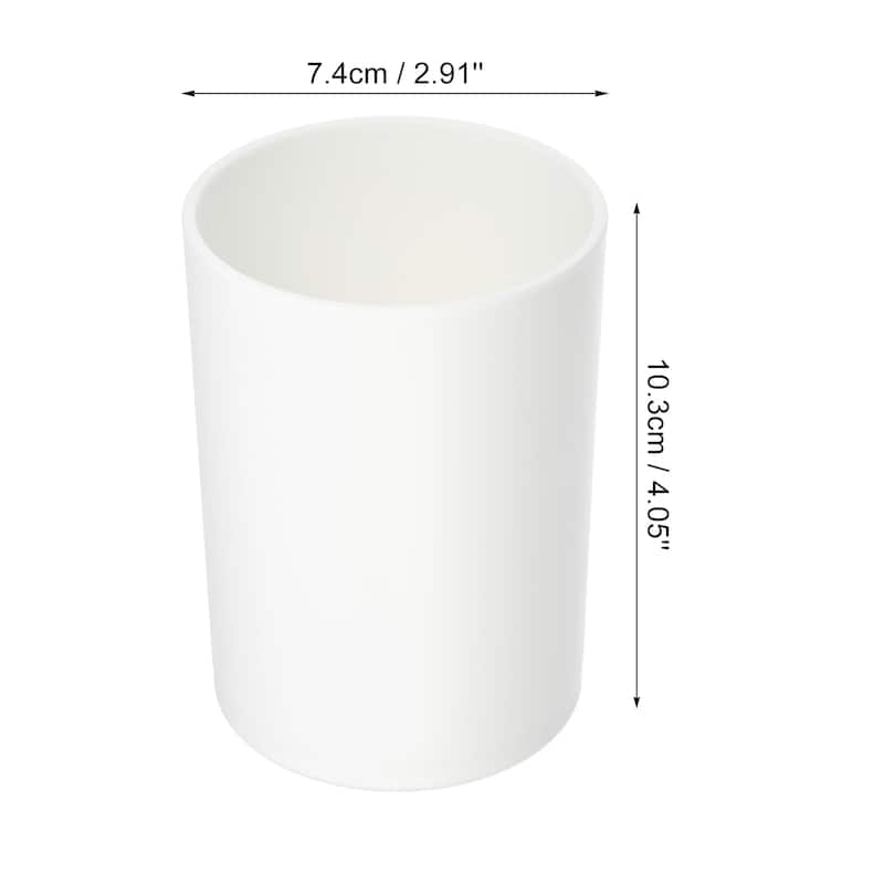 2pcs Bathroom Toothbrush Tumblers PP for Kitchen 4.05"x2.91"