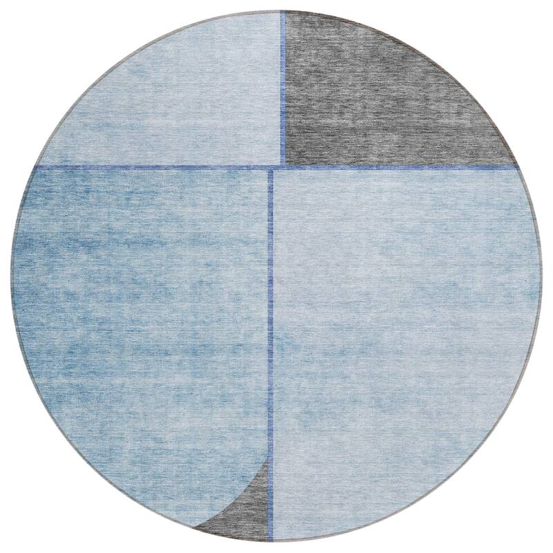 Machine Washable Indoor/ Outdoor Chantille Simple Modern Rug