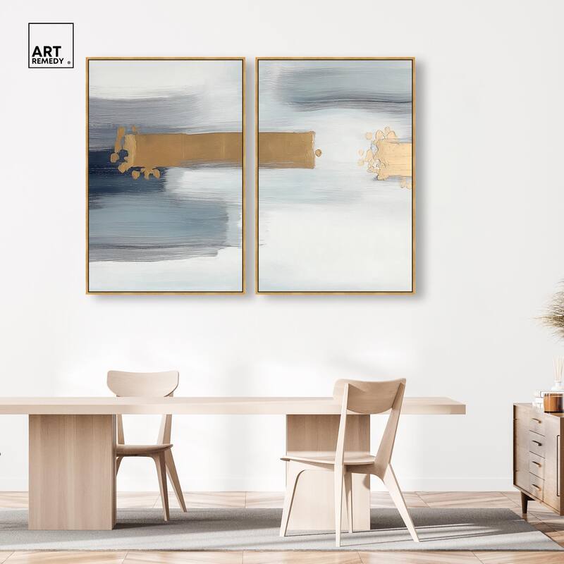 Azure Horizon III Canvas Set of 2 by Art Remedy