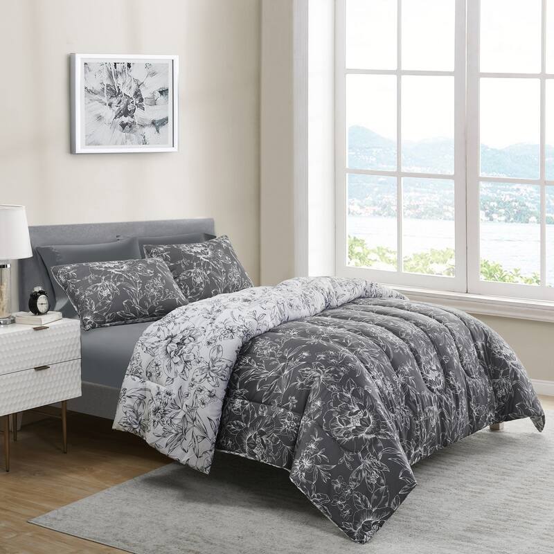 Wonderful Sophia 5-Piece Floral Pattern Comforter Set