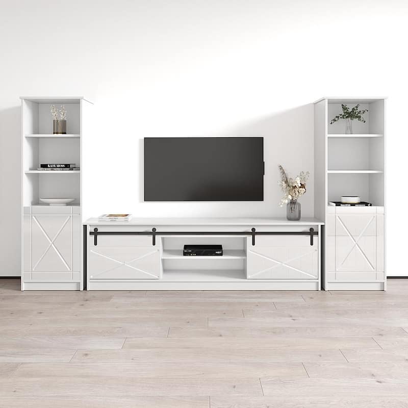 Granero 01 Entertainment Center - White