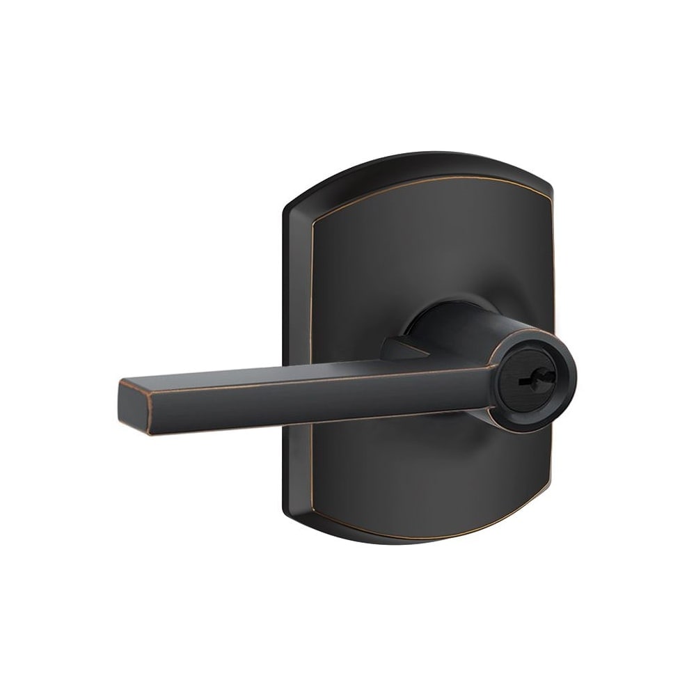 Shop Schlage F51 Lat Grw Latitude Single Cylinder Keyed Entry Door
