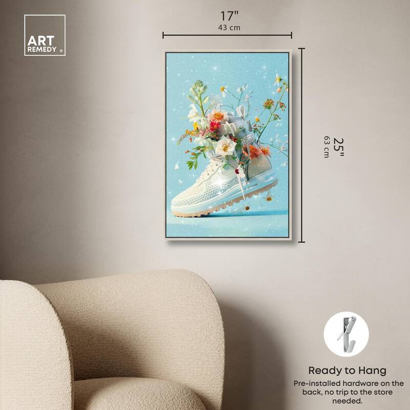 Light Sneaker Bouquet Canvas by Art Remedy