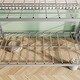 preview thumbnail 11 of 13, Metal Bunk Bed Twin Over Twin, Heavy Duty Twin Bunk Beds With Shelf And Slatted Support No Box Spring Needed