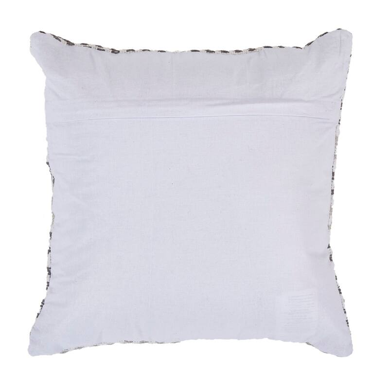LR Home Grayscale Chevron Throw Pillow 18 inch