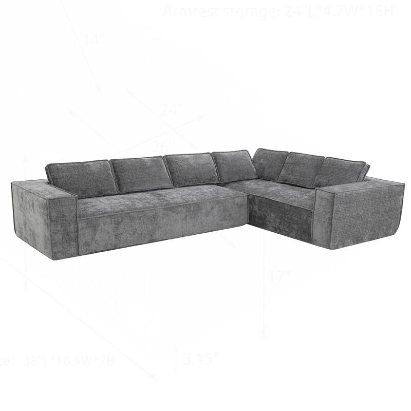 Minimalist Modular Sofa with Advanced Materials for Comfort and Style