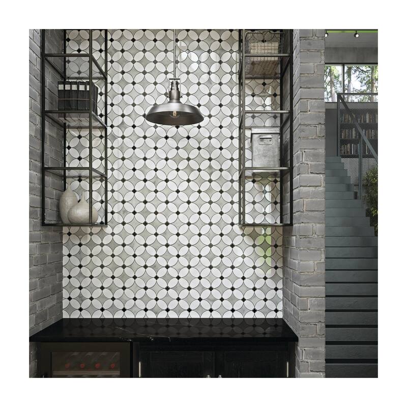 Daltile Lavaliere Natural Stone Petal Mosaic (10 Pc per Carton) (10 Sqft per Carton)