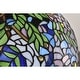 preview thumbnail 6 of 9, Rikkie 2-Light Wisteria Design Stained Glass Shade Tiffany-Style Pendant Lamp