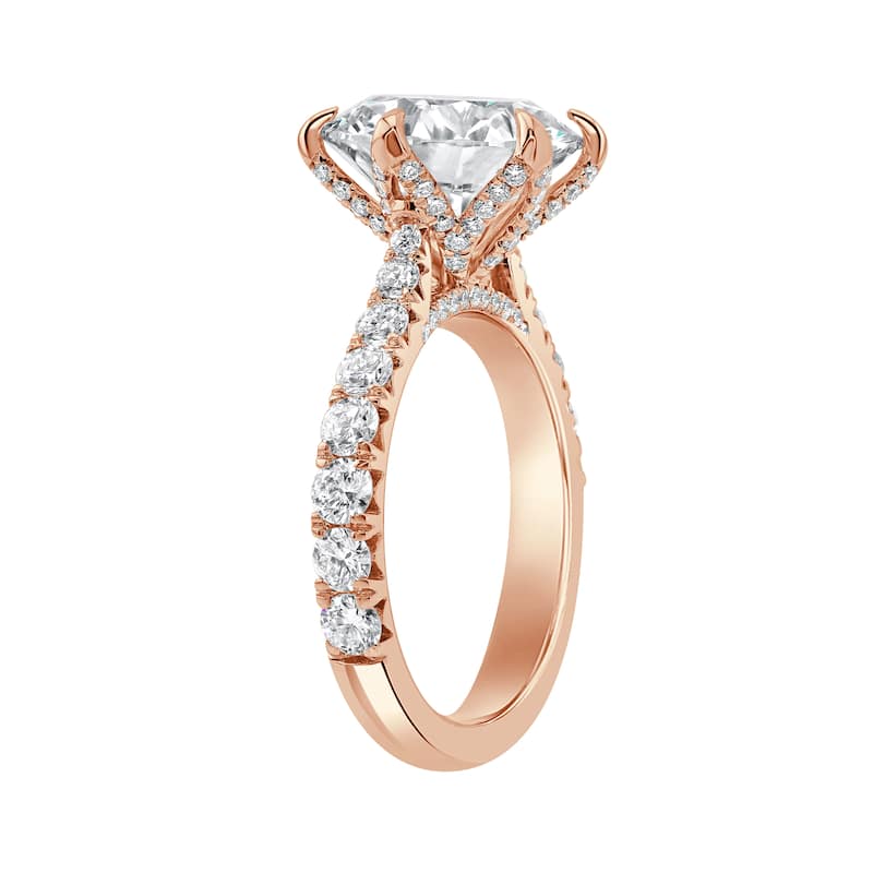 Auriya 14k Gold 6 1/4ctw Round 6-Prong Diamond Engagement Ring (F-G VS)