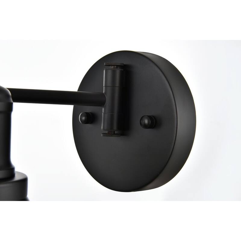 Jude 1 Light Black Swing Arm Wall Sconce