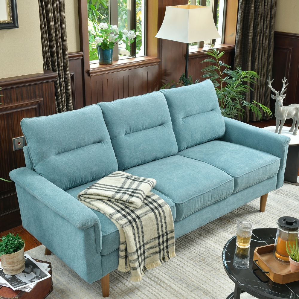 Teal suede sofa discount