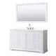 Option White, Chrome Trim, White Quartz Top