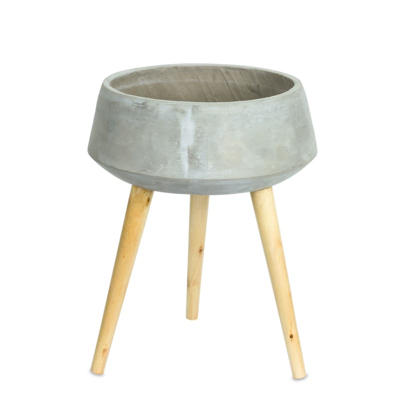 Decorative Planter w/ Legs - Brown