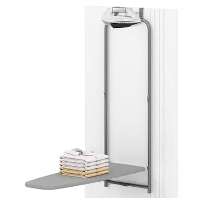 Costway Space-Saving Over the Door Ironing Board with Iron Holder & - See Details