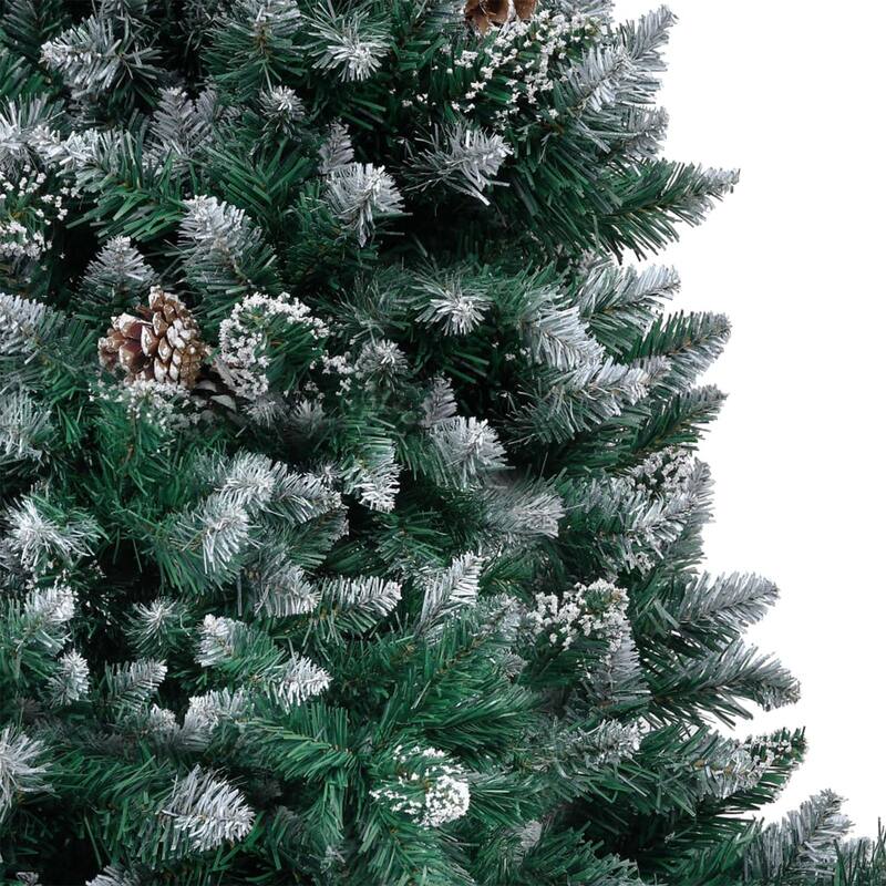 vidaXL Artificial Pre-lit Christmas Tree with Ball Set and Pinecones Xmas Tree