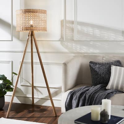 SAFAVIEH Lighting 63-inch Akroyd Floor Lamp - 18" W x 18" D x 63" H
