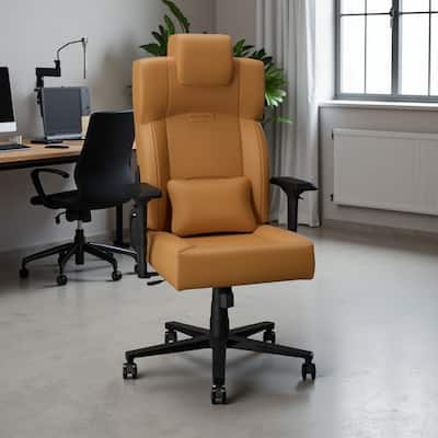 PU Leather Ergonomic Gaming Chair with Lumbar Support and Flip-Up Arms