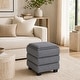 preview thumbnail 26 of 30, Aria Home Tessa Storage Ottoman Cube with Tray Top Seat Bench
