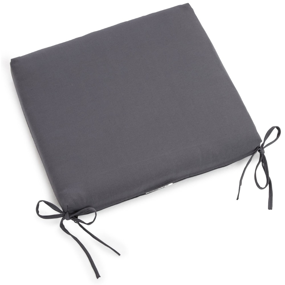 20-inch by 19-inch Twill Indoor Chair Cushion (Set of 1, 2, or 4) - 20 x 19